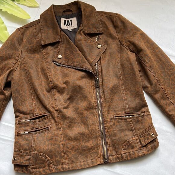 ⭐️KUT From The Kloth Moto Jacket Faux Nubuck⭐️ - Picture 3 of 12